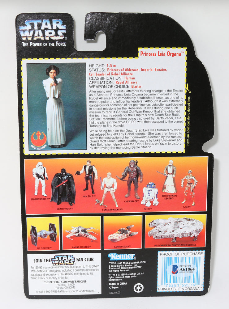 
                  
                    Carrie Fisher as Princess Leia from Star Wars: A New Hope POTF Power of the Force Action Figure
                  
                