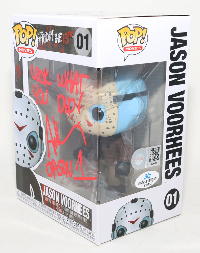 
                  
                    Ari Lehman as Child Jason Voorhees in Friday the 13th (SWAU/Five Star) Signed Funko POP! #01 with Character Name
                  
                