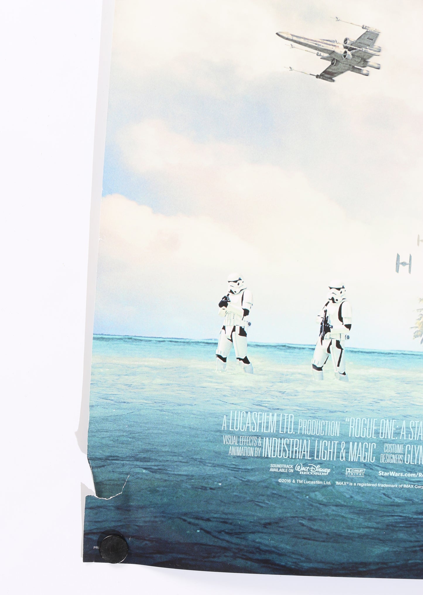 
                  
                    Diego Luna as Cassian Andor & Felicity Jones as Jyn Erso in Rogue One: A Star Wars Story (SWAU) Signed 27x40 Poster
                  
                