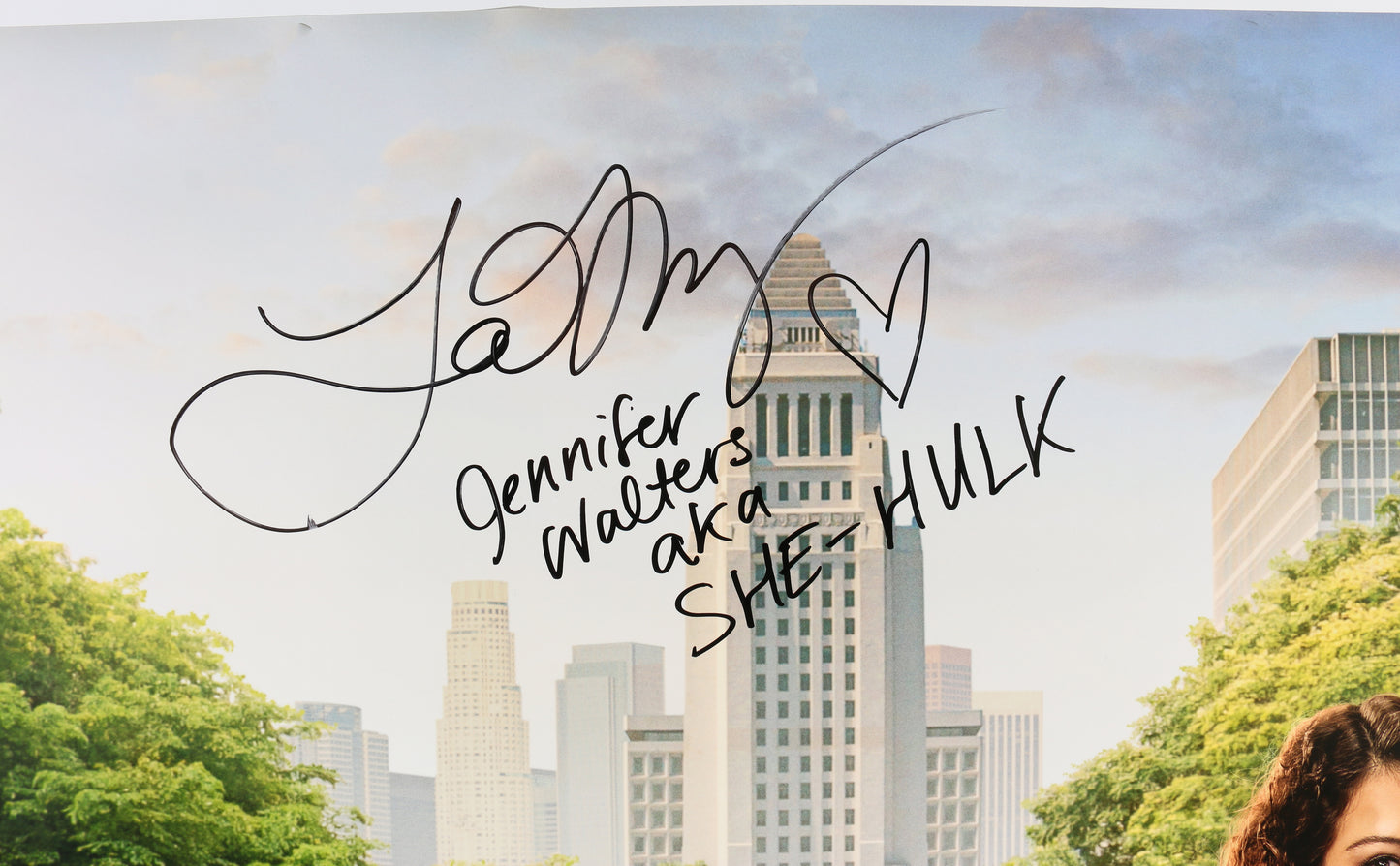 
                  
                    Tatiana Maslany as She-Hulk in She-Hulk: Attorney at Law Signed 27x40 Double-Sided Poster with Character Name
                  
                