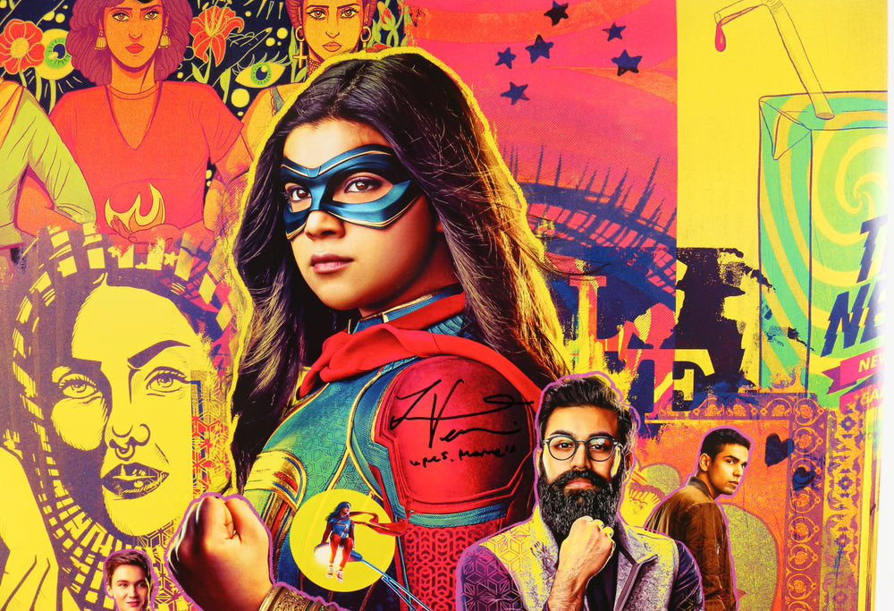 
                  
                    Iman Vellani as Ms. Marvel in Ms. Marvel Signed 27x40 Double-Sided Poster with Character Name
                  
                