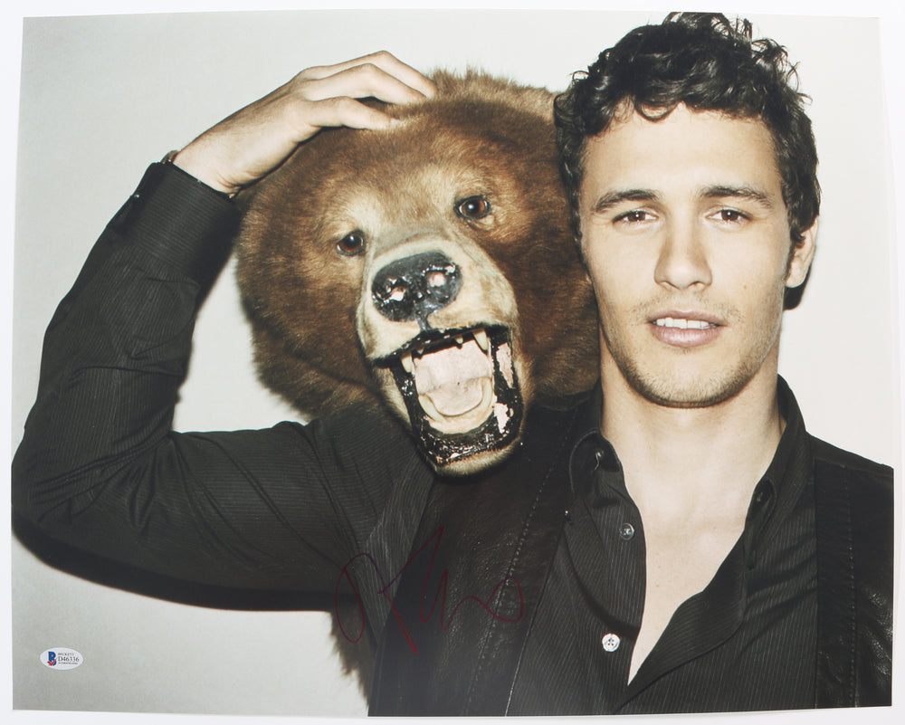 James Franco from Spider-Man, 127 Hours, & Pineapple Express (Beckett) Signed 16x20 Photo