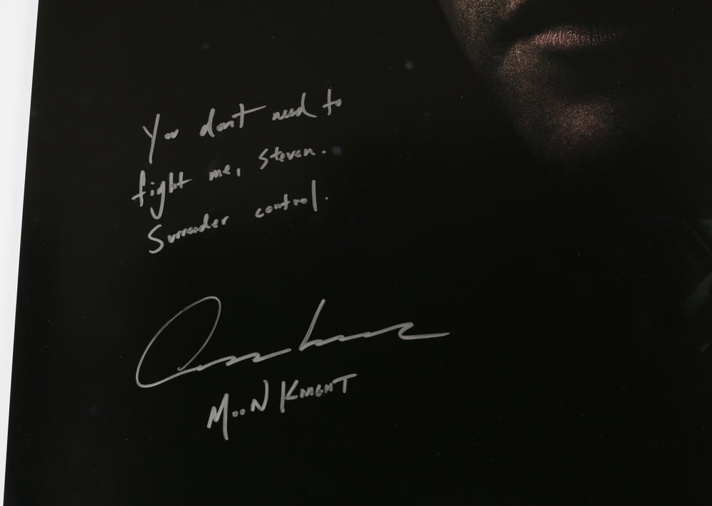 
                  
                    Oscar Isaac as Moon Knight in Moon Knight Signed 27x40 Poster with Character Name & Quote
                  
                