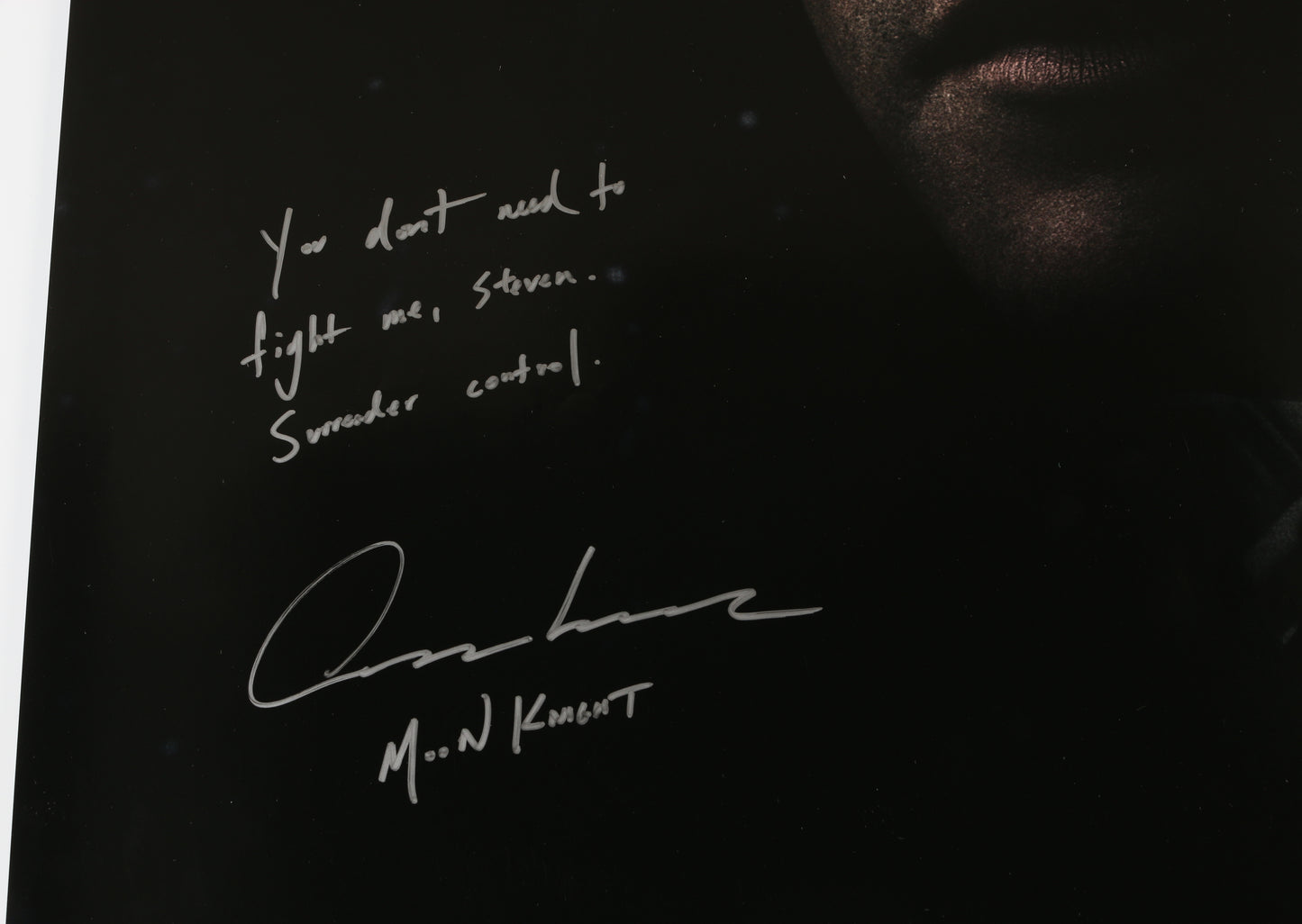 
                  
                    Oscar Isaac as Moon Knight in Moon Knight Signed 27x40 Poster with Character Name & Quote
                  
                