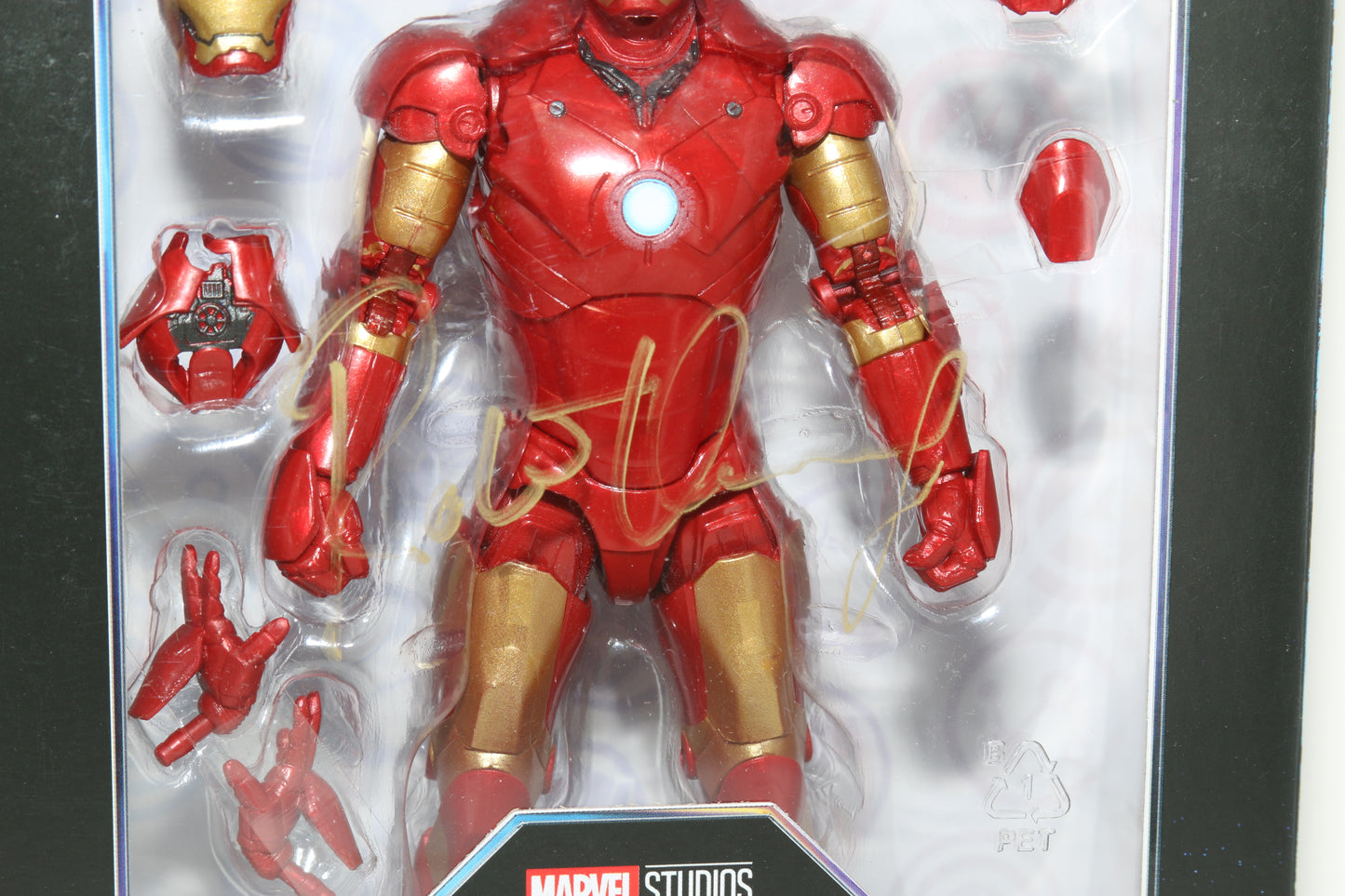 
                  
                    Robert Downey Jr. as Iron Man Mark III Suit in Marvel's Infinity Saga (SWAU) Signed Hasbro Legends Series Action Figure
                  
                