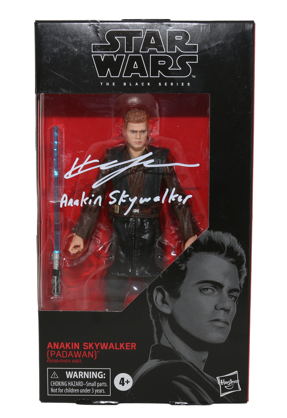 Hayden Christensen as Anakin Skywalker from Star Wars Episode II: Attack of the Clones (SWAU) Black Series Figure Signed with Character Name