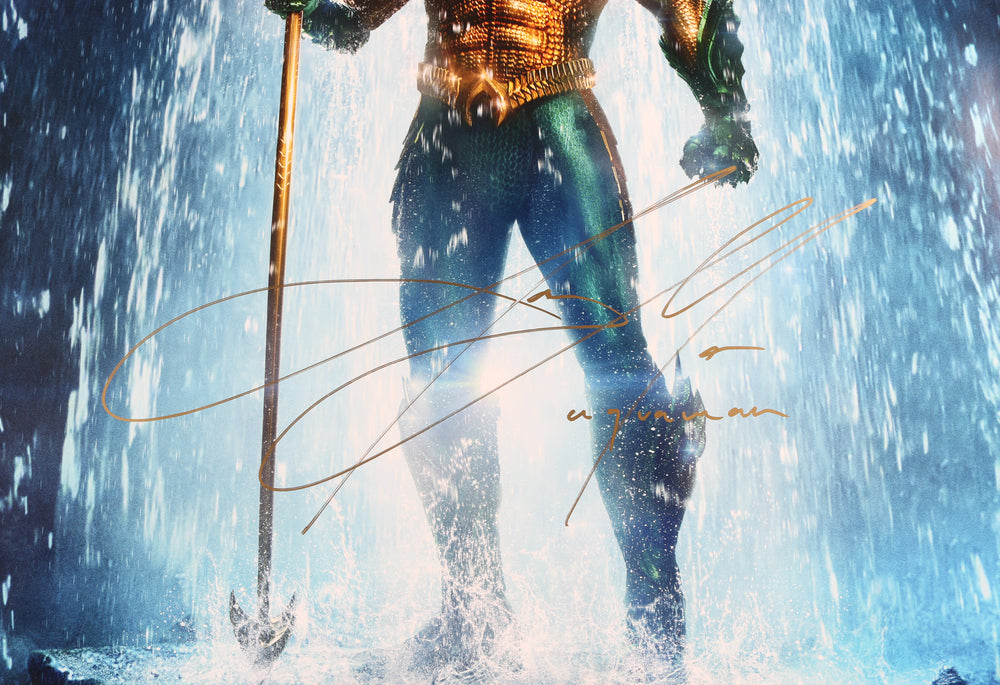 
                  
                    Jason Momoa as Aquaman in Aquaman Signed 27x40 Poster with Character Name
                  
                