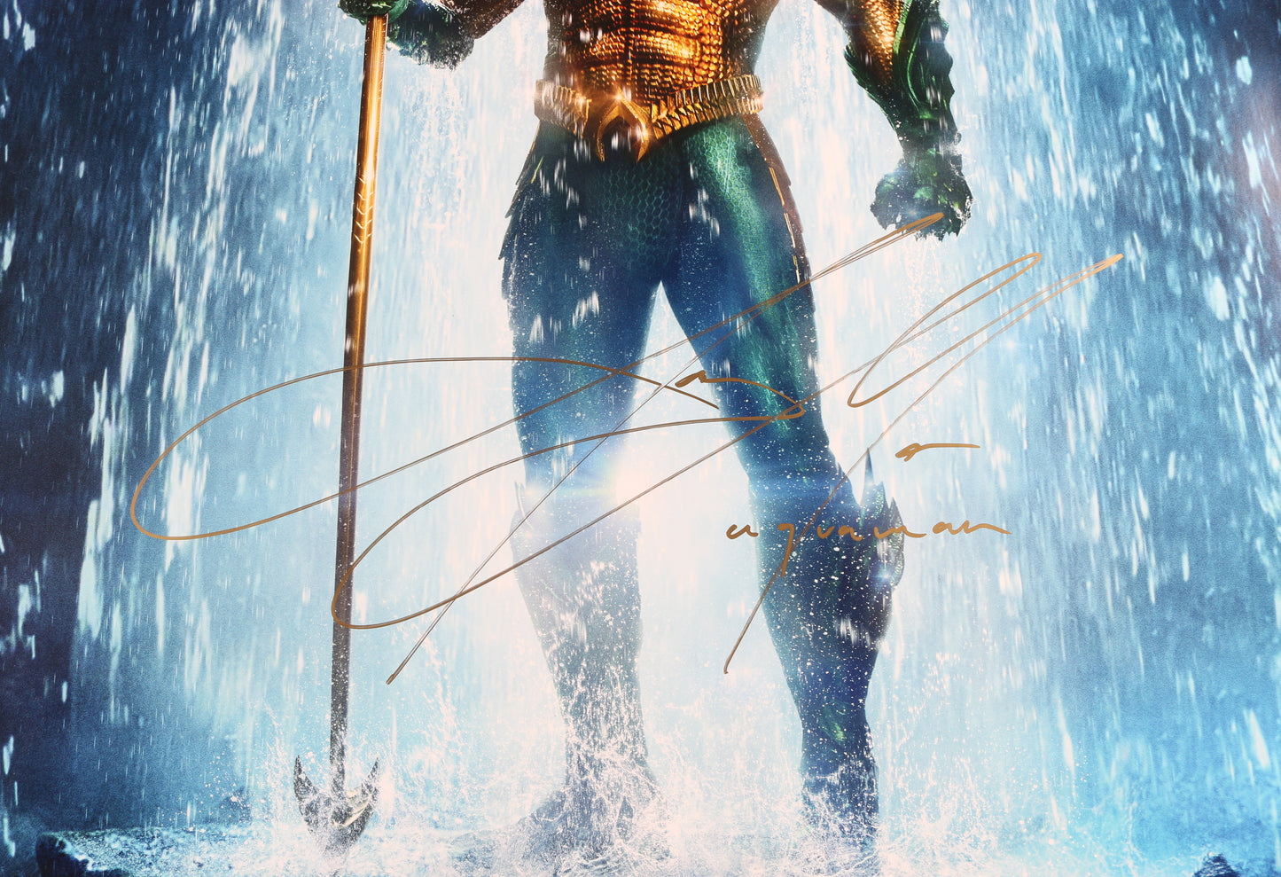 
                  
                    Jason Momoa as Aquaman in Aquaman Signed 27x40 Poster with Character Name
                  
                