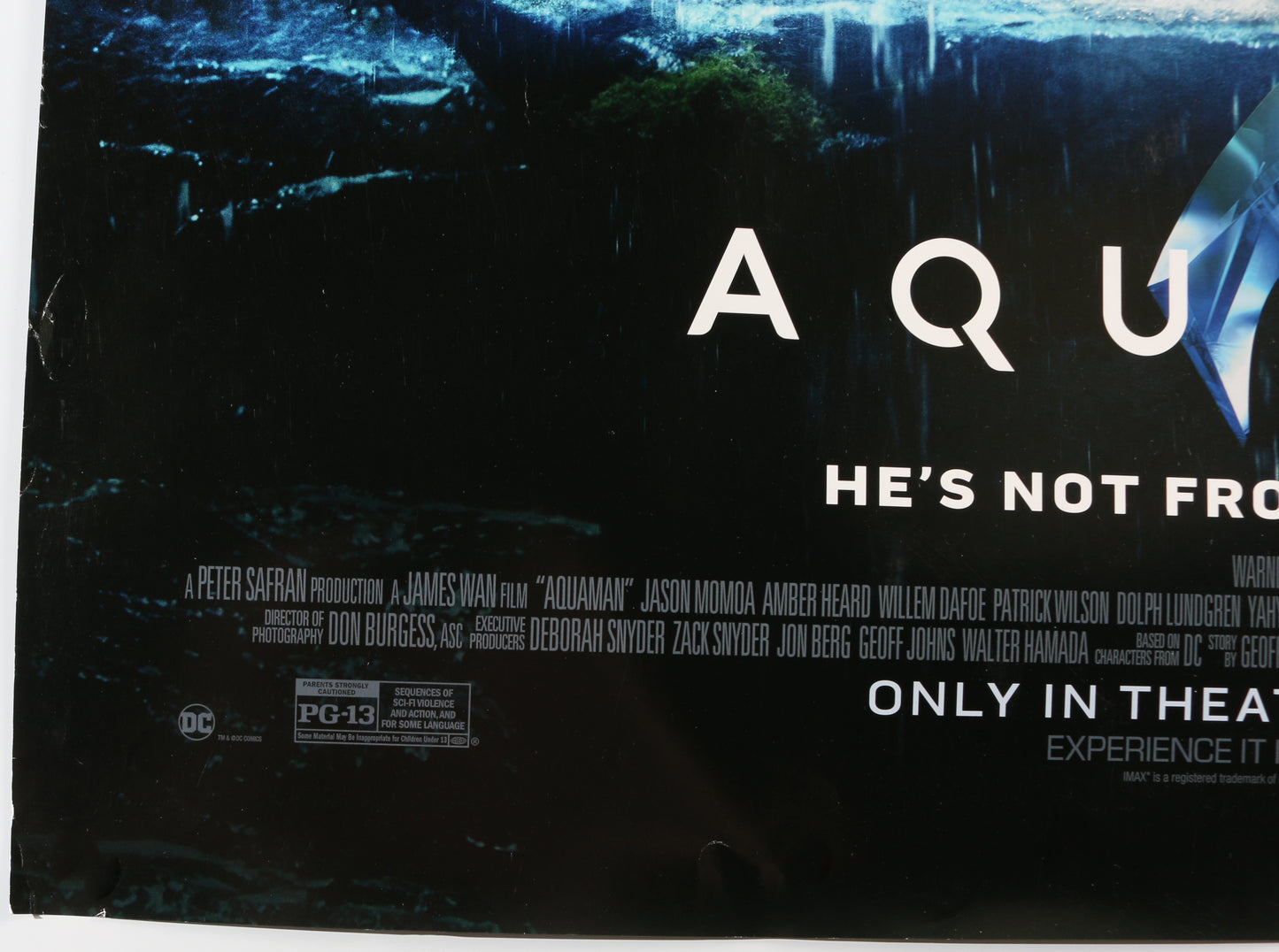 
                  
                    Jason Momoa as Aquaman in Aquaman Signed 27x40 Poster with Character Name
                  
                