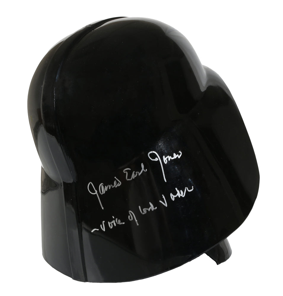 
                  
                    Darth Vader from Star Wars Full Size Prop Replica Helmet Signed by James Earl Jones with Rare 'Voice of Lord Vader' Character Name & MTFBWY Quote
                  
                