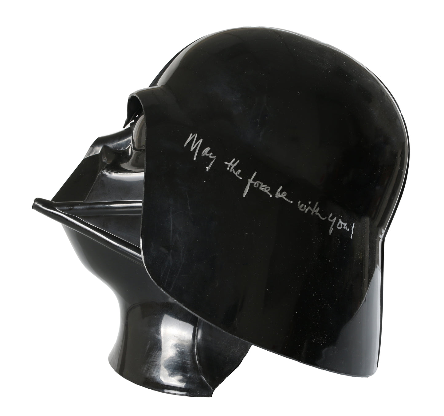 
                  
                    Darth Vader from Star Wars Full Size Prop Replica Helmet Signed by James Earl Jones with Rare 'Voice of Lord Vader' Character Name & MTFBWY Quote
                  
                