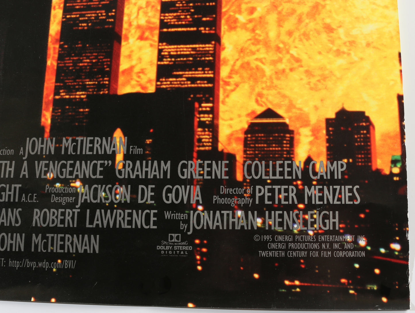 
                  
                    Jeremy Irons as Simon Peter-Gruber in Die Hard with a Vengeance Signed 27x40 Poster
                  
                