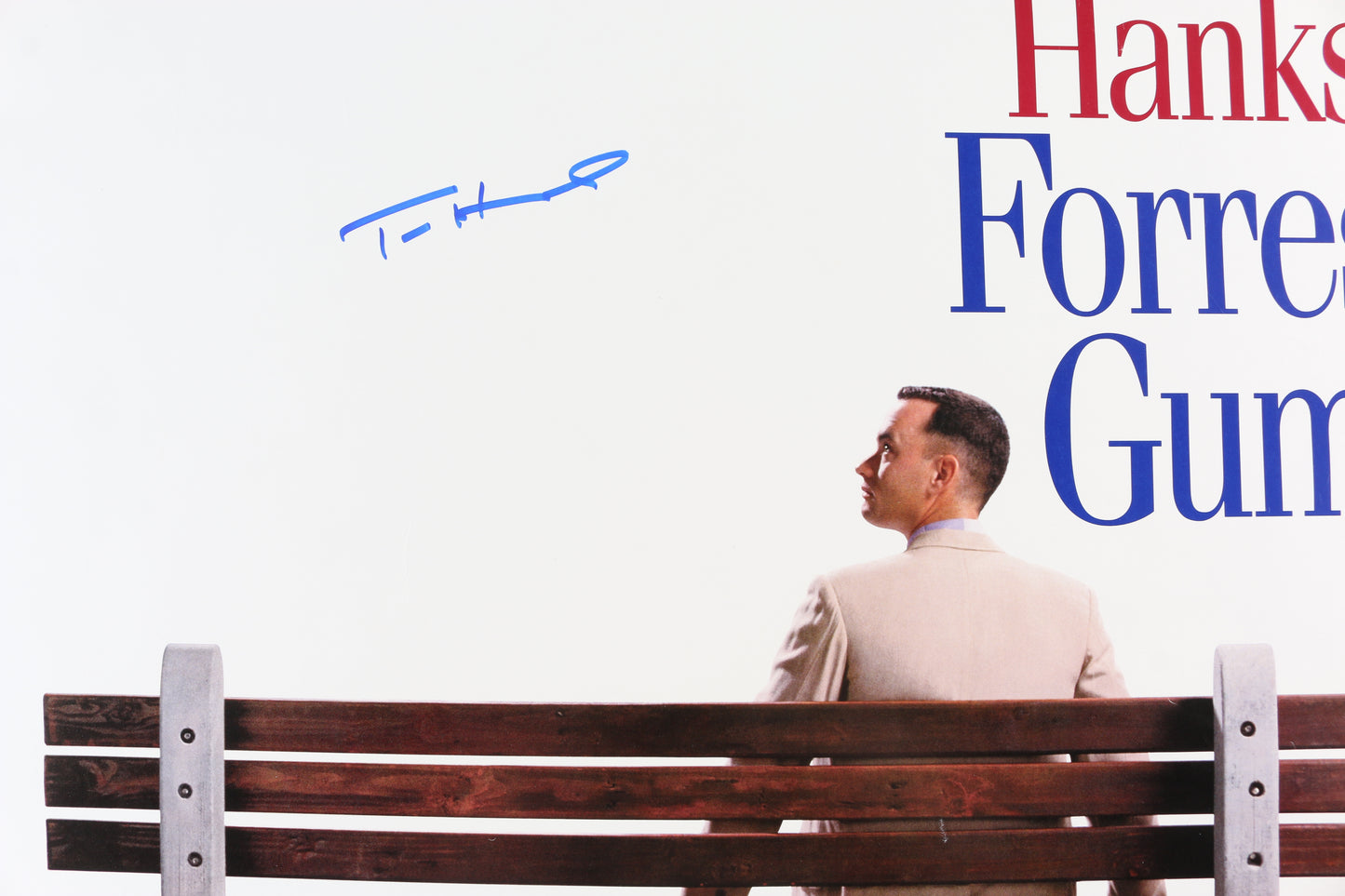 
                  
                    Tom Hanks as Forrest Gump in Forrest Gump Signed 27x40 Poster
                  
                