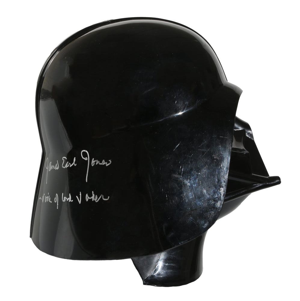 
                  
                    Darth Vader from Star Wars Full Size Prop Replica Helmet Signed by James Earl Jones with Rare 'Voice of Lord Vader' Character Name & MTFBWY Quote
                  
                