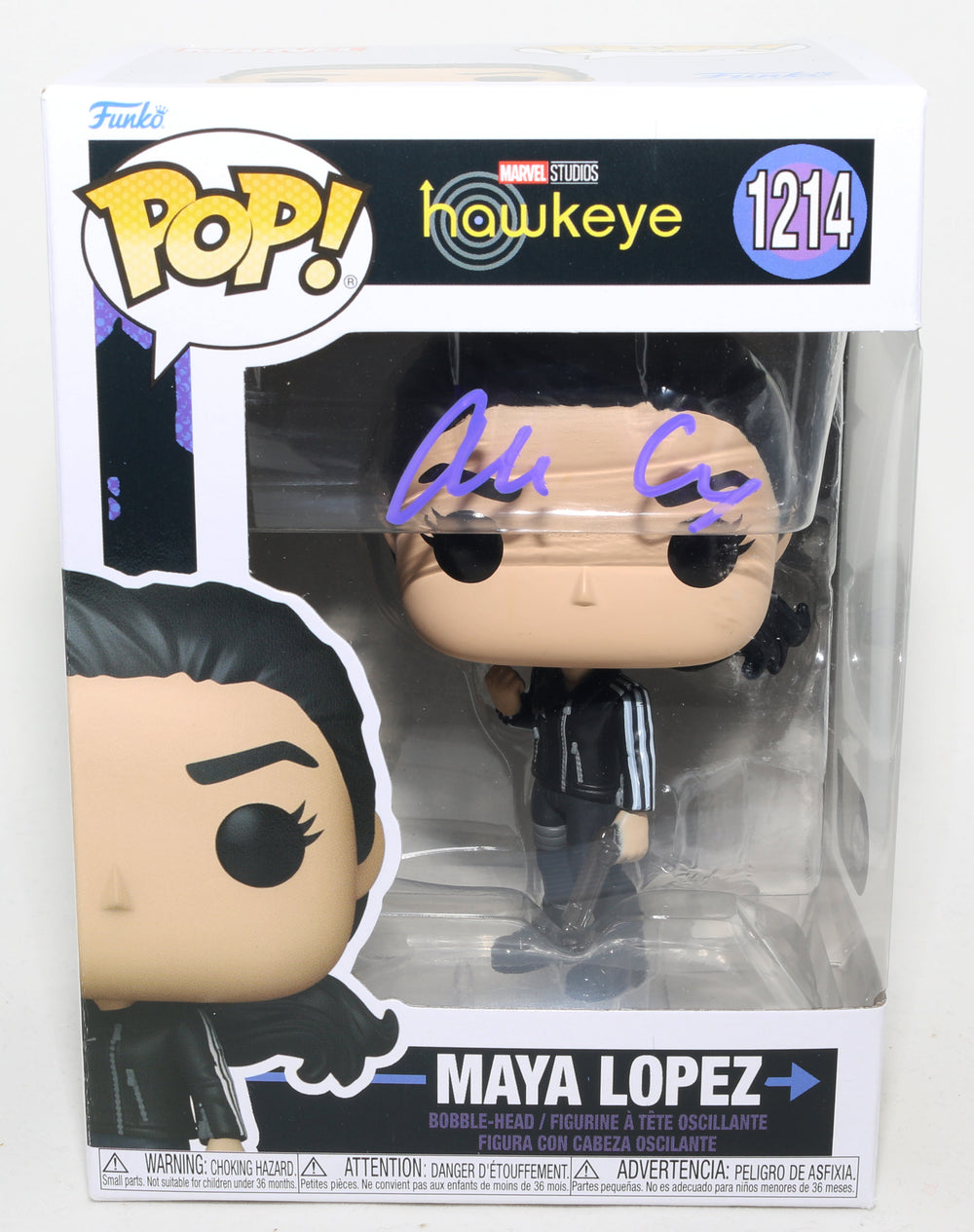 Alaqua Cox as Maya Lopez in Hawkeye (JSA) Signed Funko POP! #1214