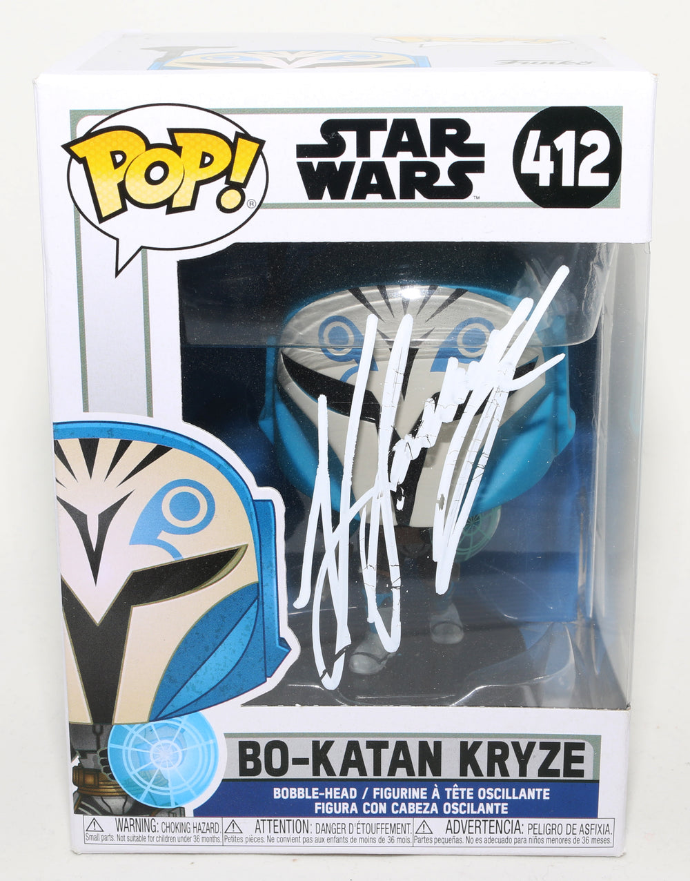 Katee Sackhoff as Bo-Katan Kryze in Star Wars: The Mandalorian (SWAU) Signed Funko POP! #412