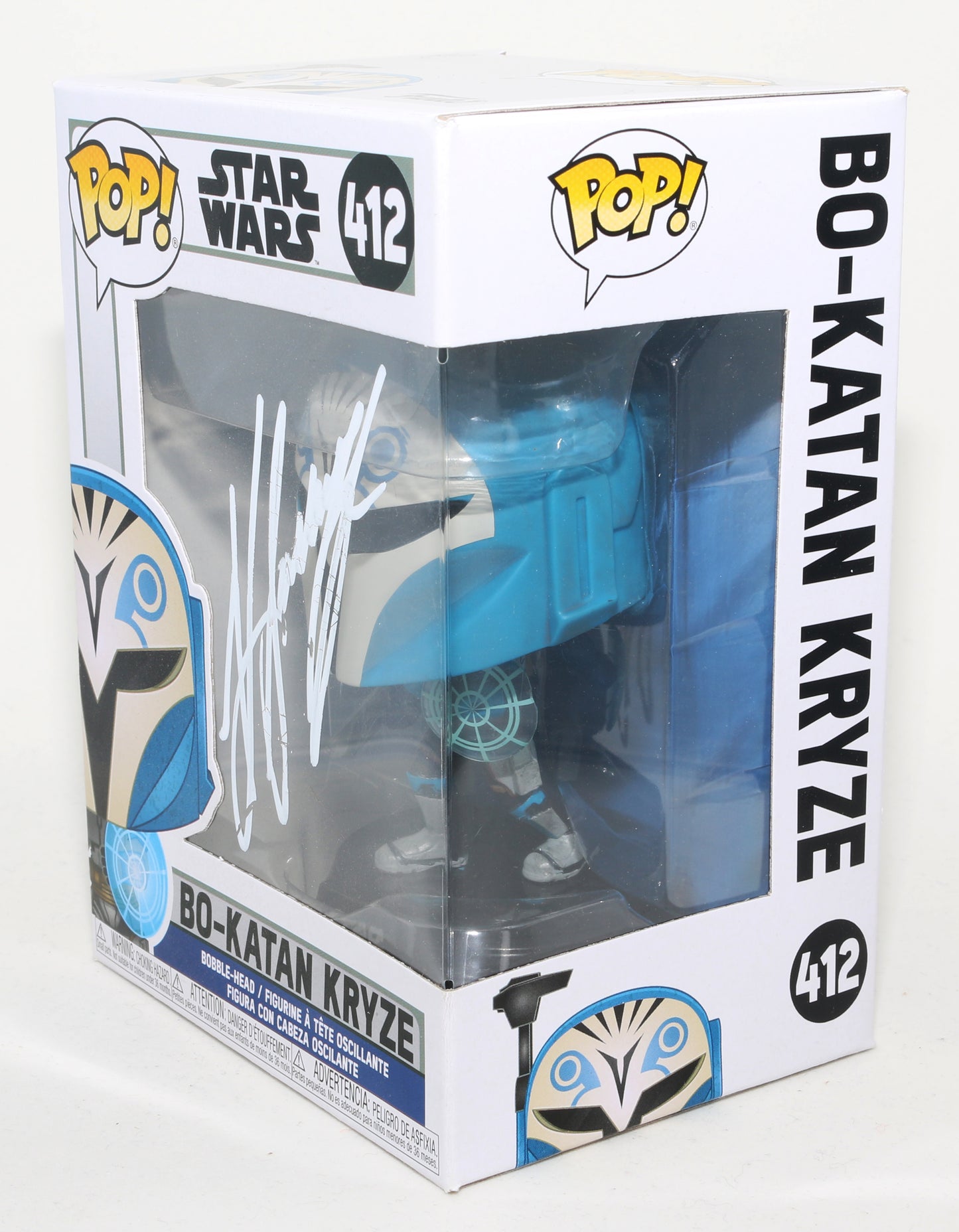 
                  
                    Katee Sackhoff as Bo-Katan Kryze in Star Wars: The Mandalorian (SWAU) Signed Funko POP! #412
                  
                