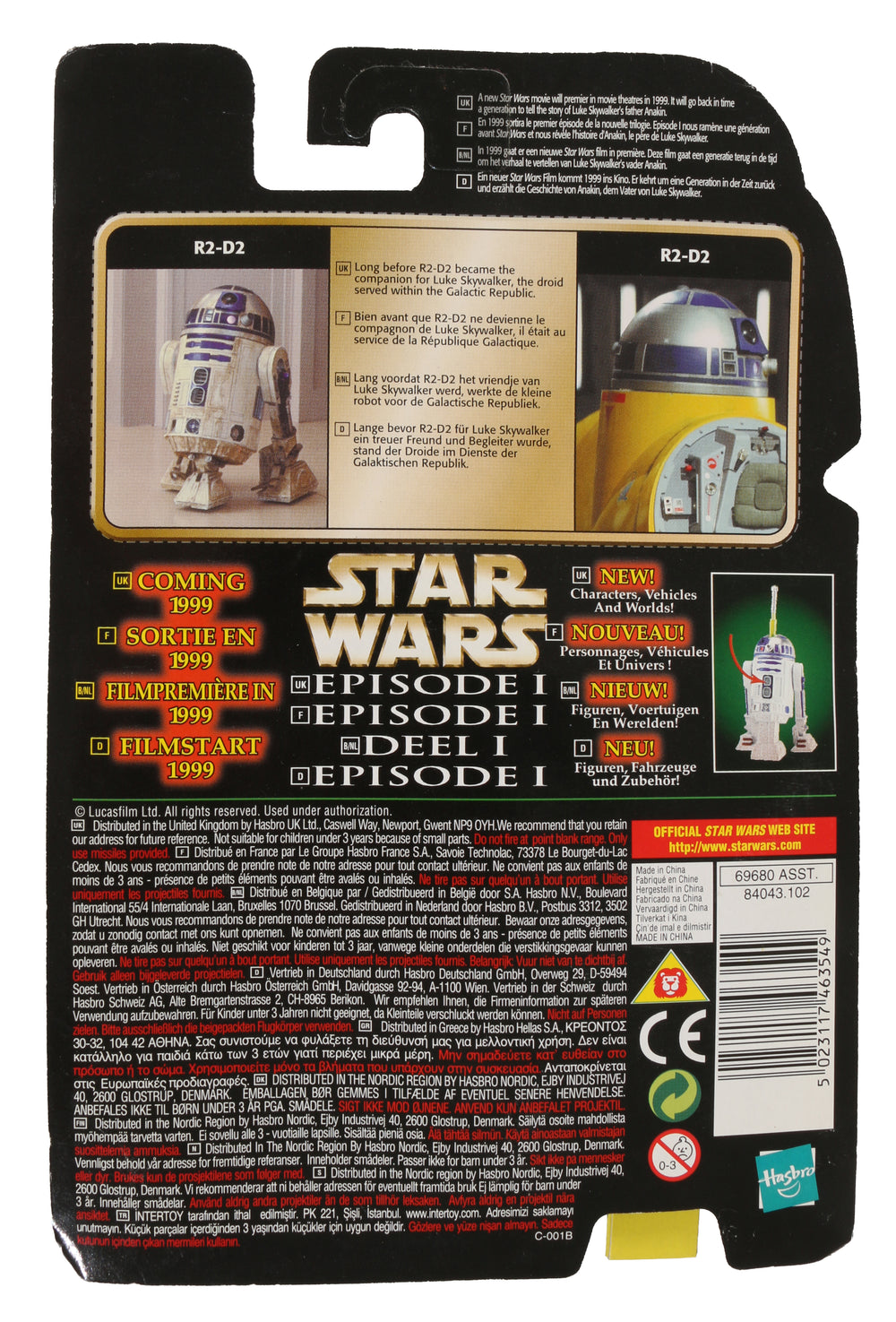 Kenny Baker as R2-D2 in Star Wars Episode I: The Phantom Menace