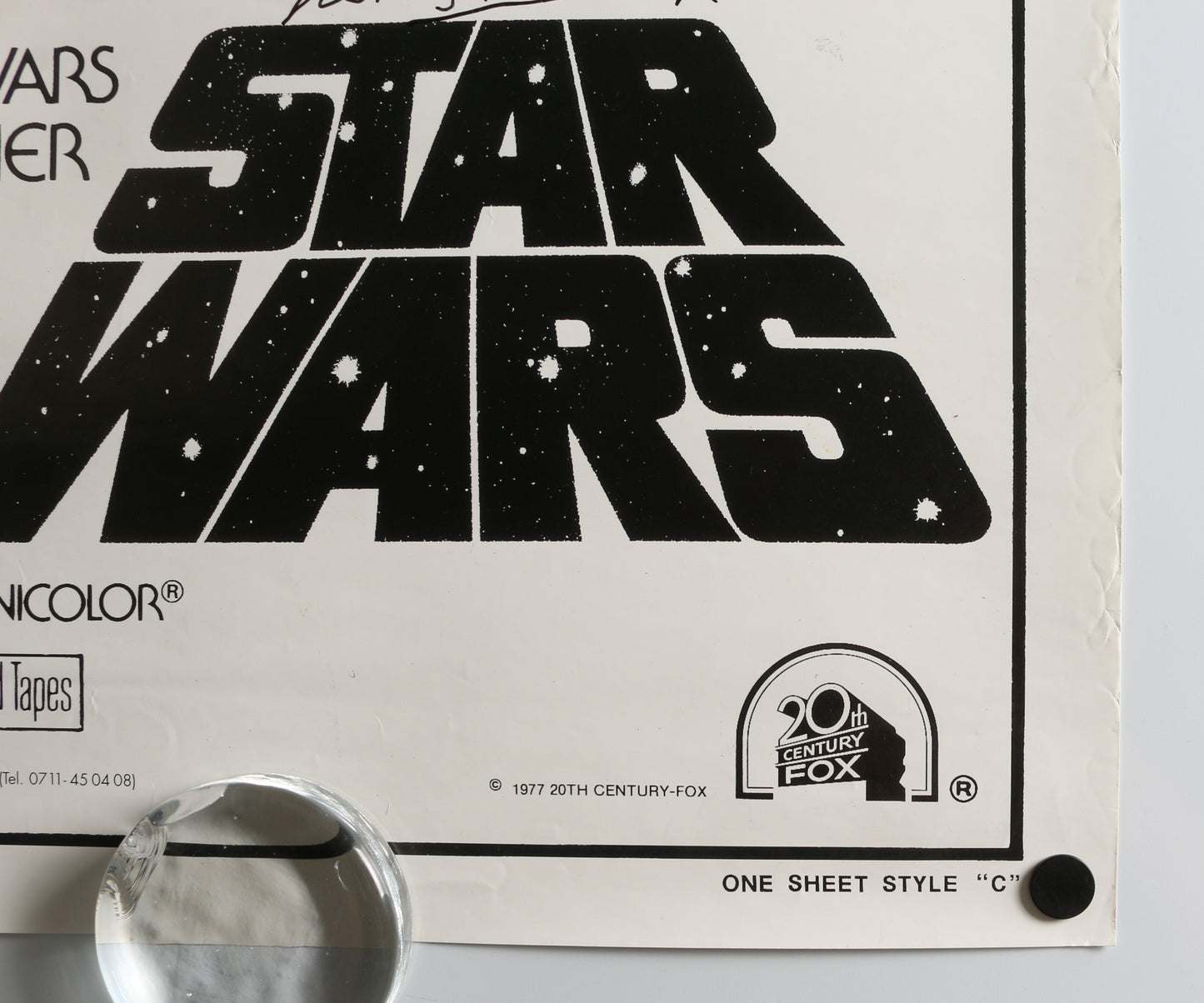
                  
                    Peter Mayhew as Chewbacca & Kenny Baker as R2-D2 in Star Wars: A New Hope Signed 26.5x40 Poster with Character Names
                  
                