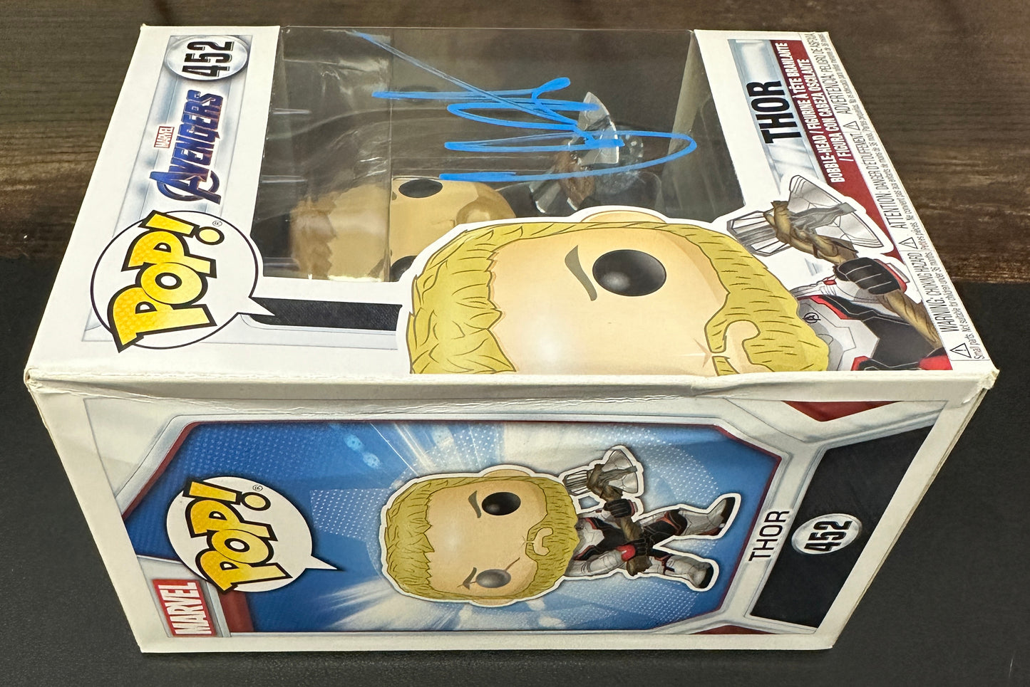 
                  
                    Chris Hemsworth as Thor in Avengers: Endgame (SWAU) Signed Funko POP! #452
                  
                