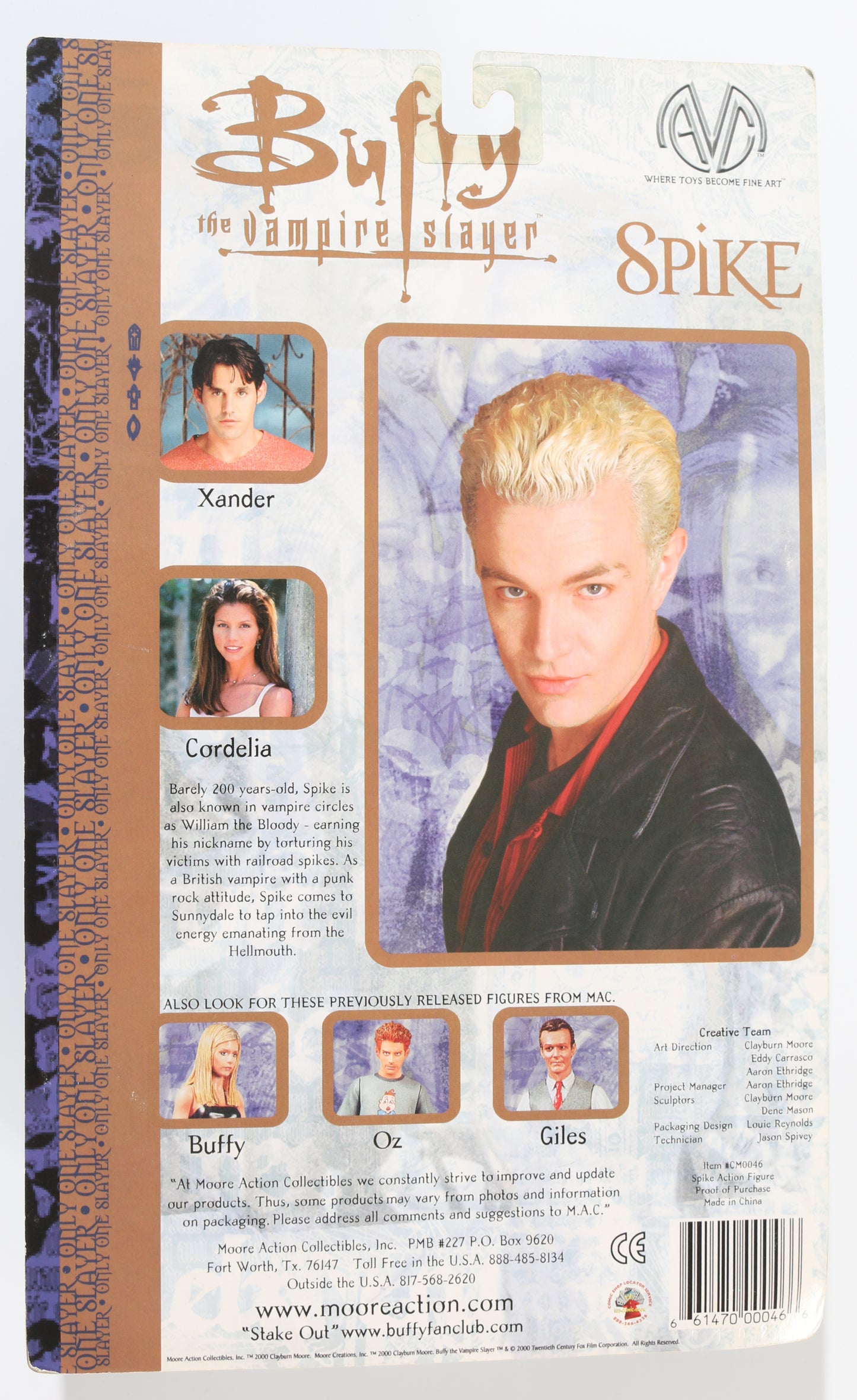 
                  
                    James Marsters as Spike in Buffy the Vampire Slayer (Moore Action Collectibles) Signed Action Figure
                  
                