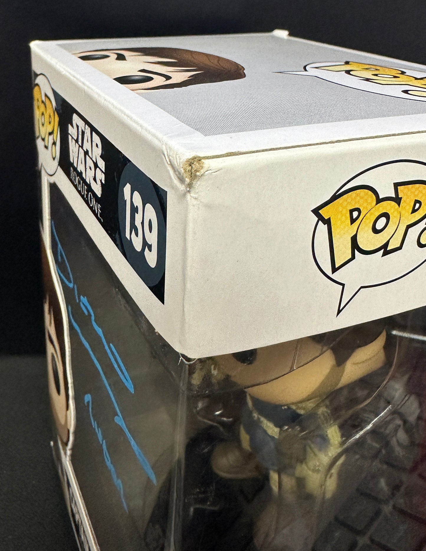
                  
                    Diego Luna as Andor in Rogue One: A Star Wars Story Signed Funko POP! #139 with Character Name
                  
                