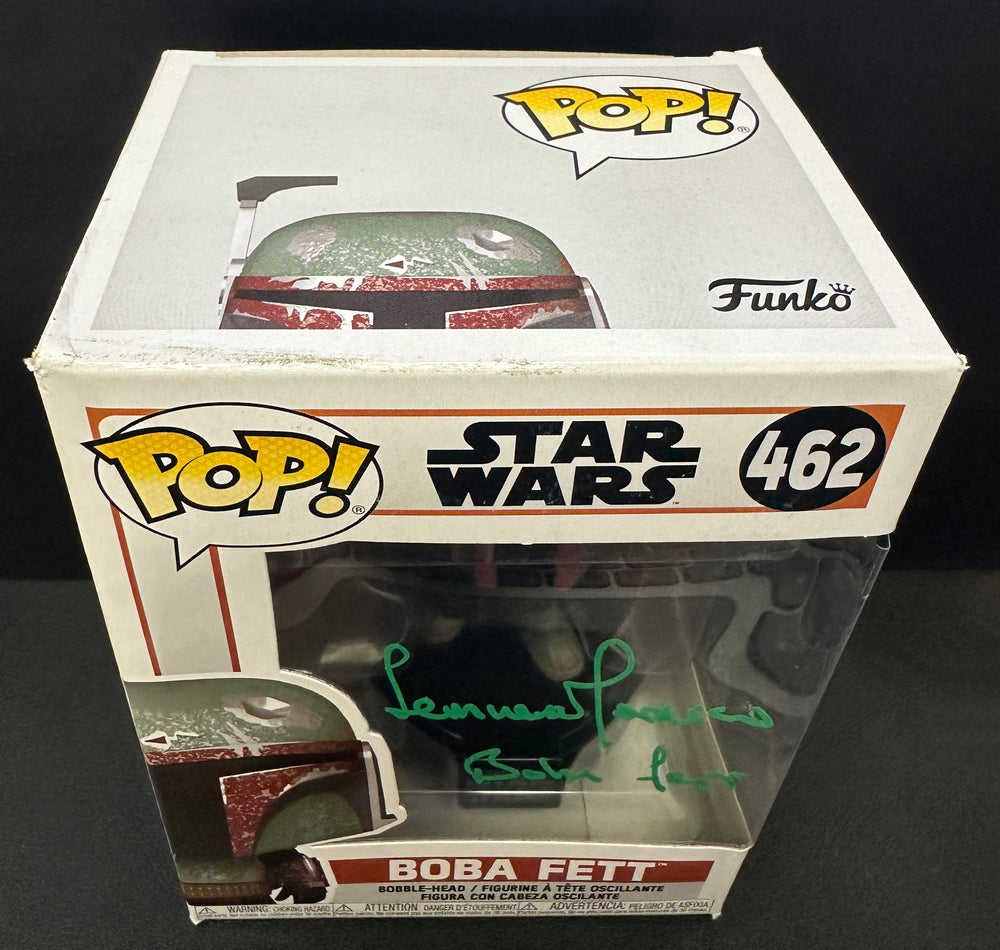 
                  
                    Temuera Morrison as Boba Fett in Star Wars: The Book of Boba Fett (SWAU) Signed Funko POP! #462 with Character Name
                  
                