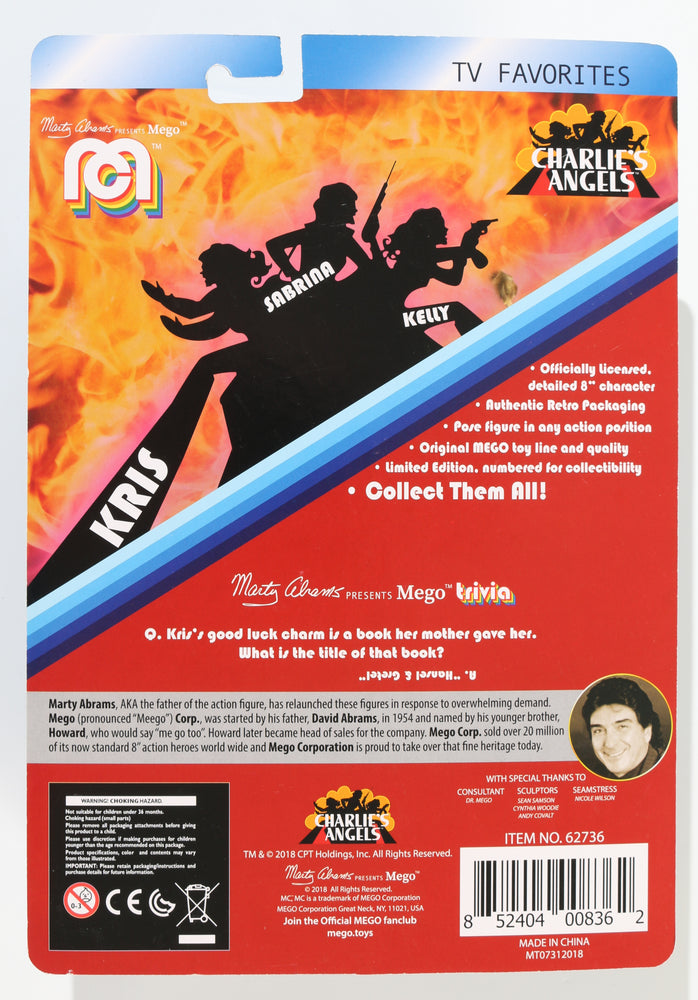 
                  
                    Cheryl Ladd as Kris Munroe in Charlie's Angels (Marty Abrams Presents Mego) Signed Action Figure
                  
                