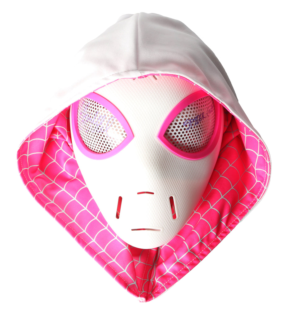 
                  
                    Hailee Steinfeld as Spider-Gwen Stacy in Spider-Man: Into the Spider-Verse Signed Prop Replica Electronic Mask with Character Name
                  
                