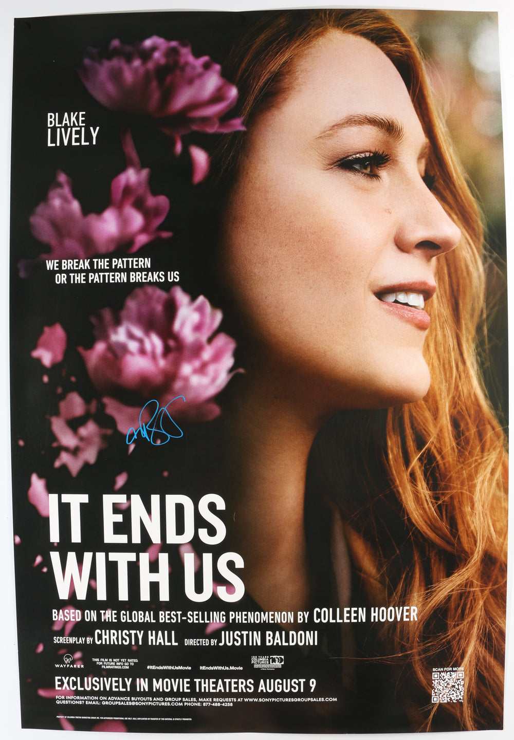 Blake Lively as Lily Bloom in It Ends With Us Signed 27x40 Poster
