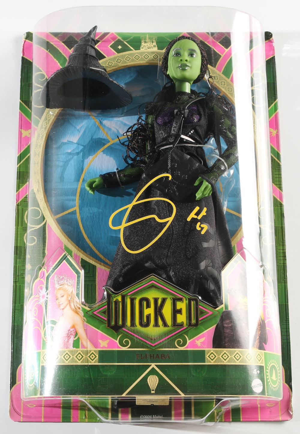 Cynthia Erivo as Elphaba in Wicked (JSA) Signed Mattel Singing Action Figure Doll