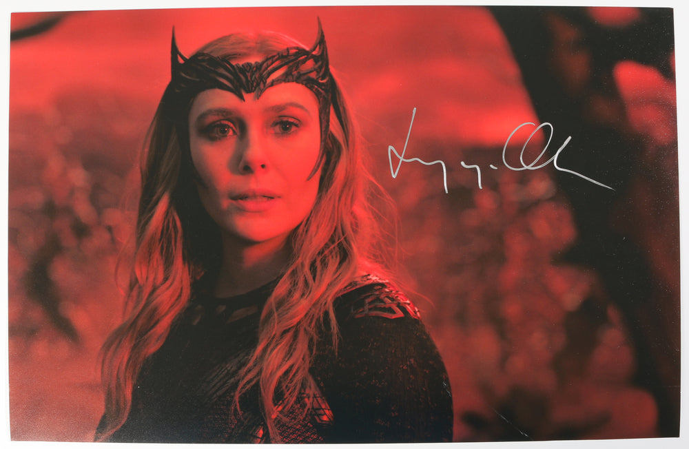 Elizabeth Olsen as Wanda Maximoff in Doctor Strange in the Multiverse of Madness Signed 16.5x11 Photo