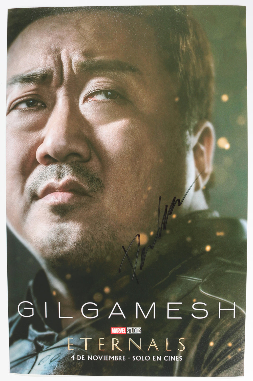 Don Lee as Gilgamesh in The Eternals Signed 10.5x16.5 Photo