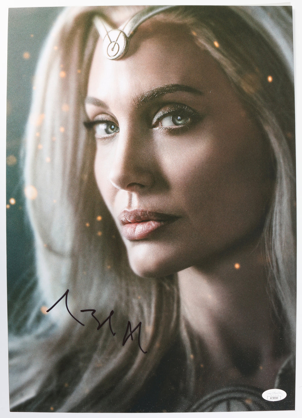 Angelina Jolie as Thena in The Eternals (JSA) Signed 11.5x16 Photo