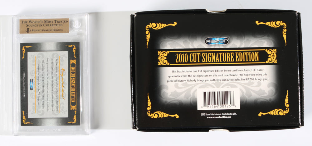 
                  
                    Joss Whedon Creator of Buffy the Vampire Slayer & Director of The Avengers 2010 Razor Cut Signature Edition (Beckett Encapsulated) Cut Signature Card
                  
                