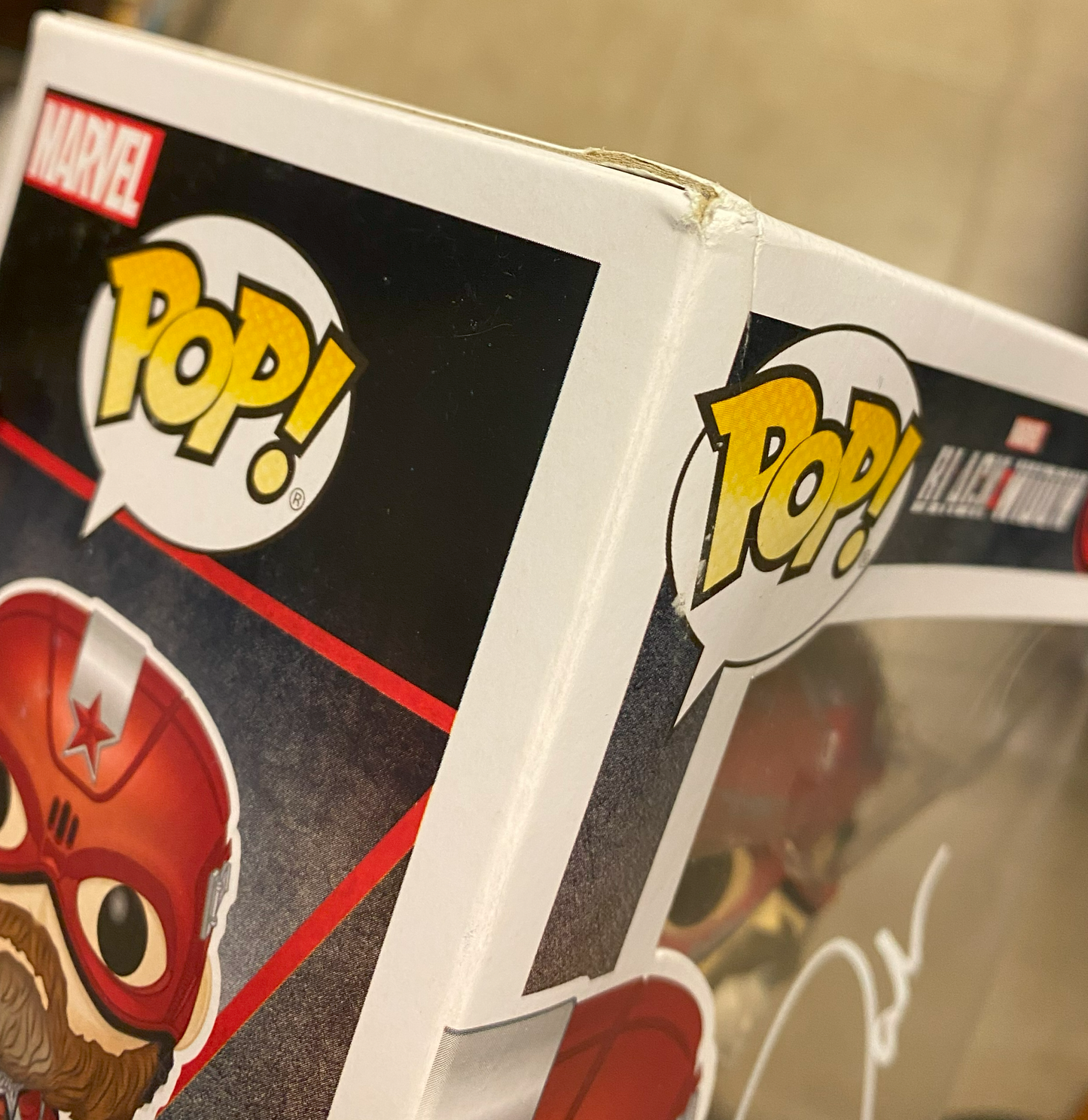 
                  
                    David Harbour as Alexei Shostakov the Red Guardian in Marvel's Black Widow Signed Funko POP! #608
                  
                