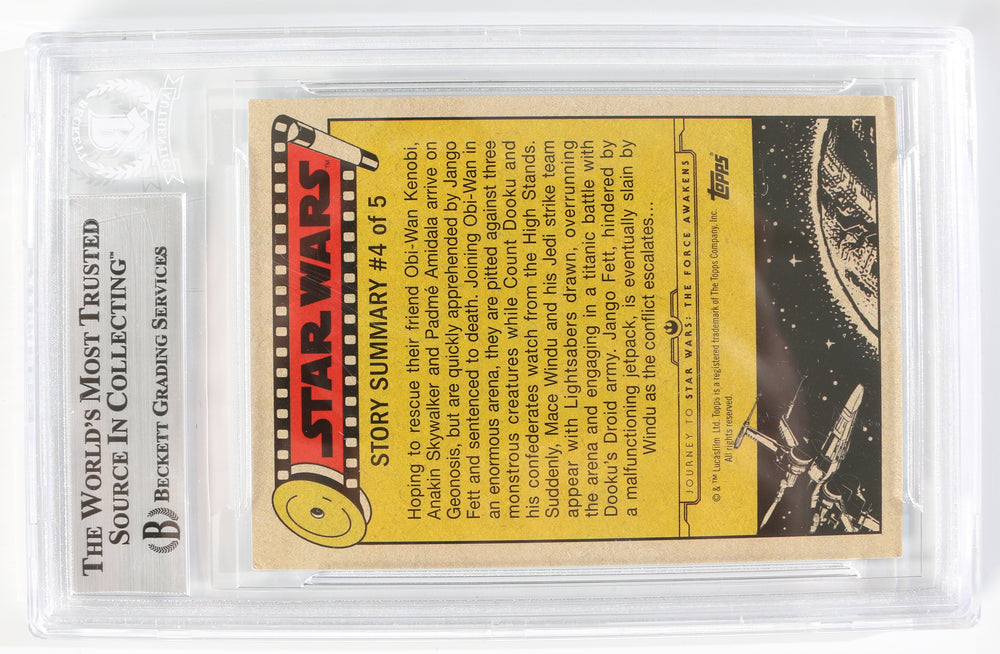 
                  
                    Hayden Christensen as Anakin Skywalker in Star Wars Episode II: Attack of the Clones (Beckett Slabbed) Signed Topps Trading Card
                  
                