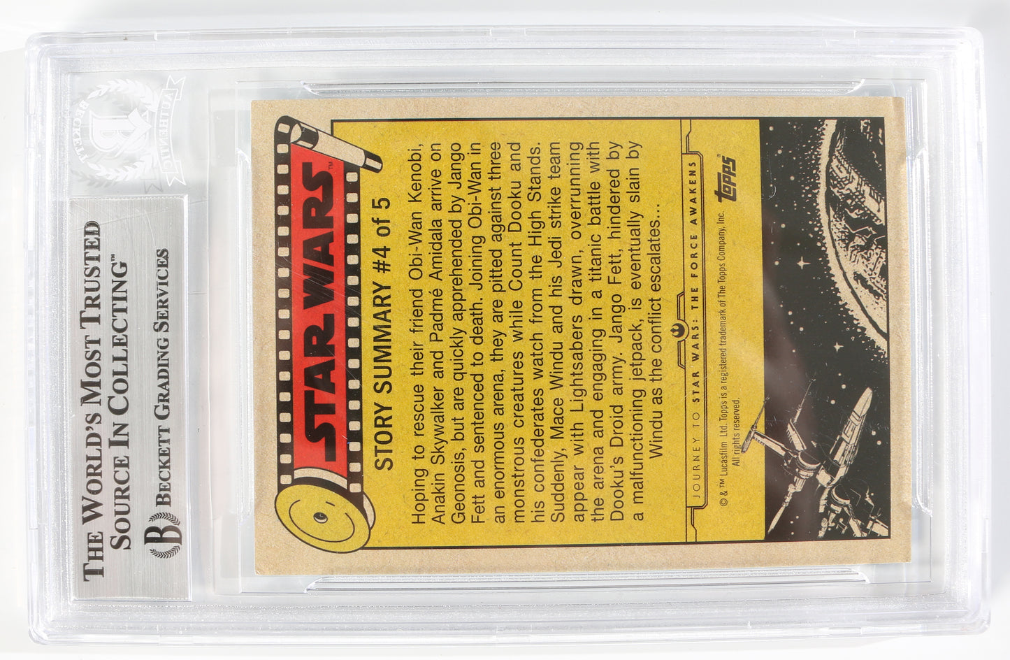 
                  
                    Hayden Christensen as Anakin Skywalker in Star Wars Episode II: Attack of the Clones (Beckett Slabbed) Signed Topps Trading Card
                  
                