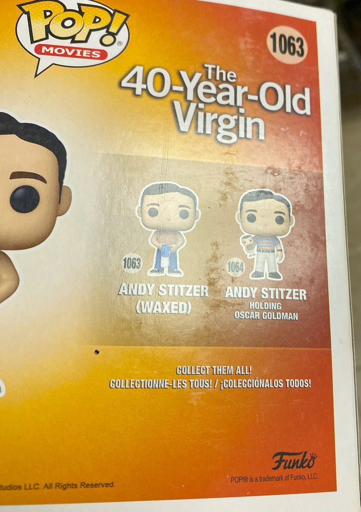 
                  
                    Steve Carell as Andy Stitzer in The 40-Year-Old Virgin (Beckett) Signed Funko POP! #1063
                  
                