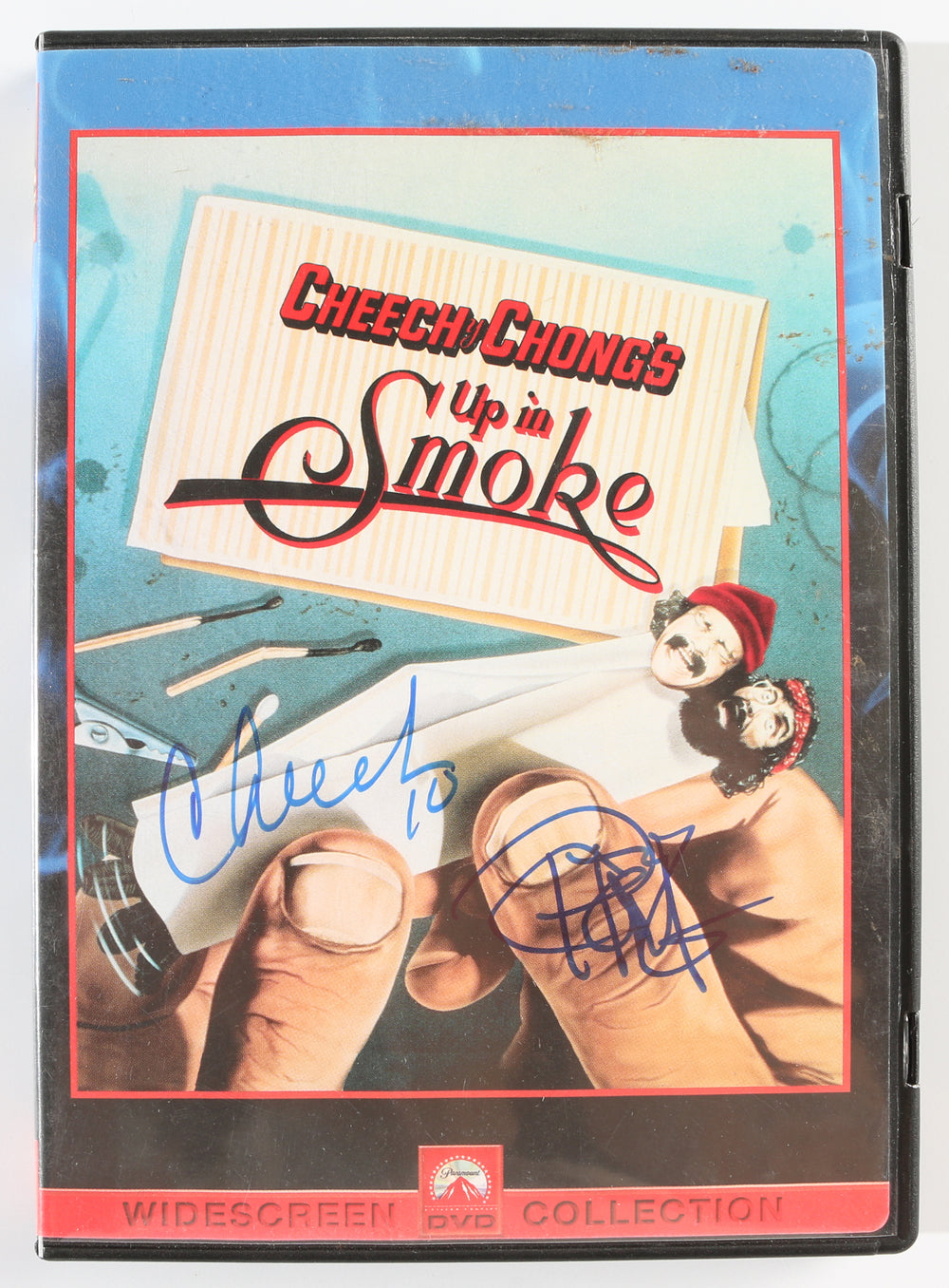 Cheech Marin & Tommy Chong in Cheech & Chong's Up in Smoke Signed 5.5x7.5 DVD Case