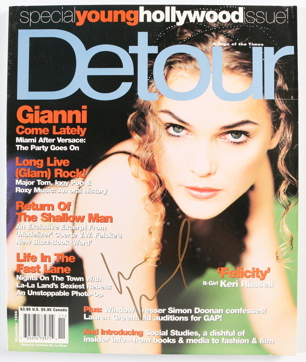Keri Russell from Felicity Signed 9x11 Detour Magazine