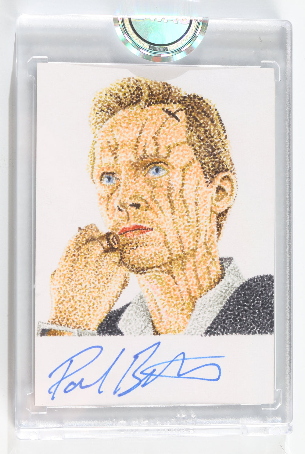 Paul Bettany as Dryden Vos in Solo: A Star Wars Story (Encapsulated) Signed SWAU Artist Series Trading Card by Logan Monette
