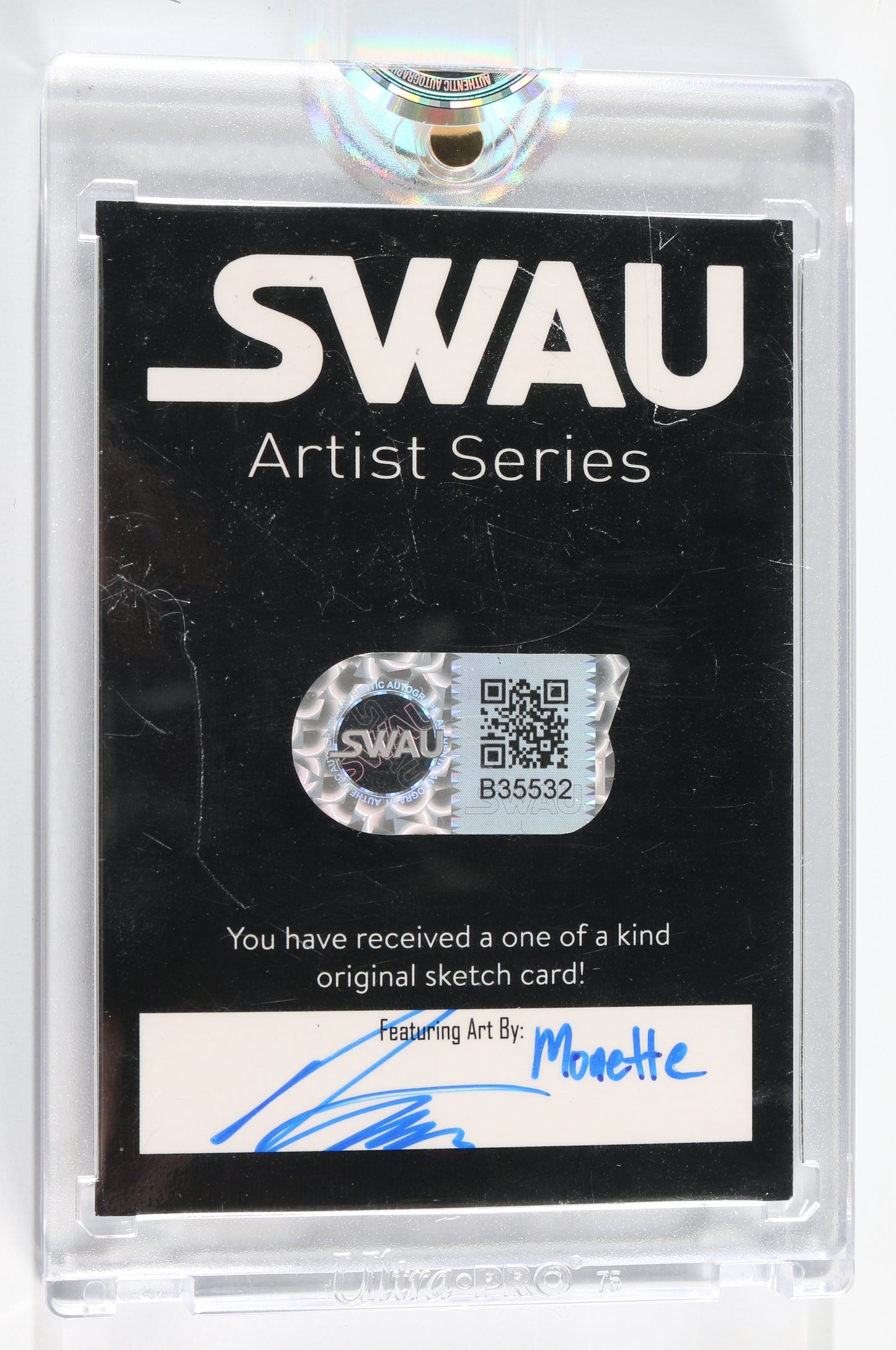 
                  
                    Paul Bettany as Dryden Vos in Solo: A Star Wars Story (Encapsulated) Signed SWAU Artist Series Trading Card by Logan Monette
                  
                