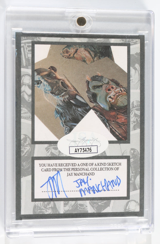
                  
                    Sam Witwer as Starkiller in Star Wars: The Force Unleashed (JSA) Encapsulated Signed Trading Card Original Art by Jay Manchand
                  
                
