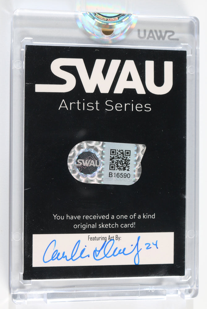 
                  
                    Taylor Gray as Ezra Bridger in Star Wars: Rebels (Encapsulated) Signed SWAU Artist Series Trading Card by Candice Dailey
                  
                