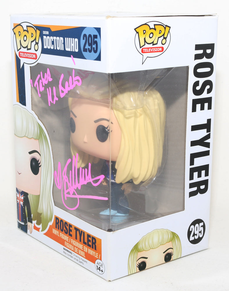 
                  
                    Billie Piper as Rose Taylor in BBC's Doctor Who Signed Funko POP! #295 with Quote
                  
                