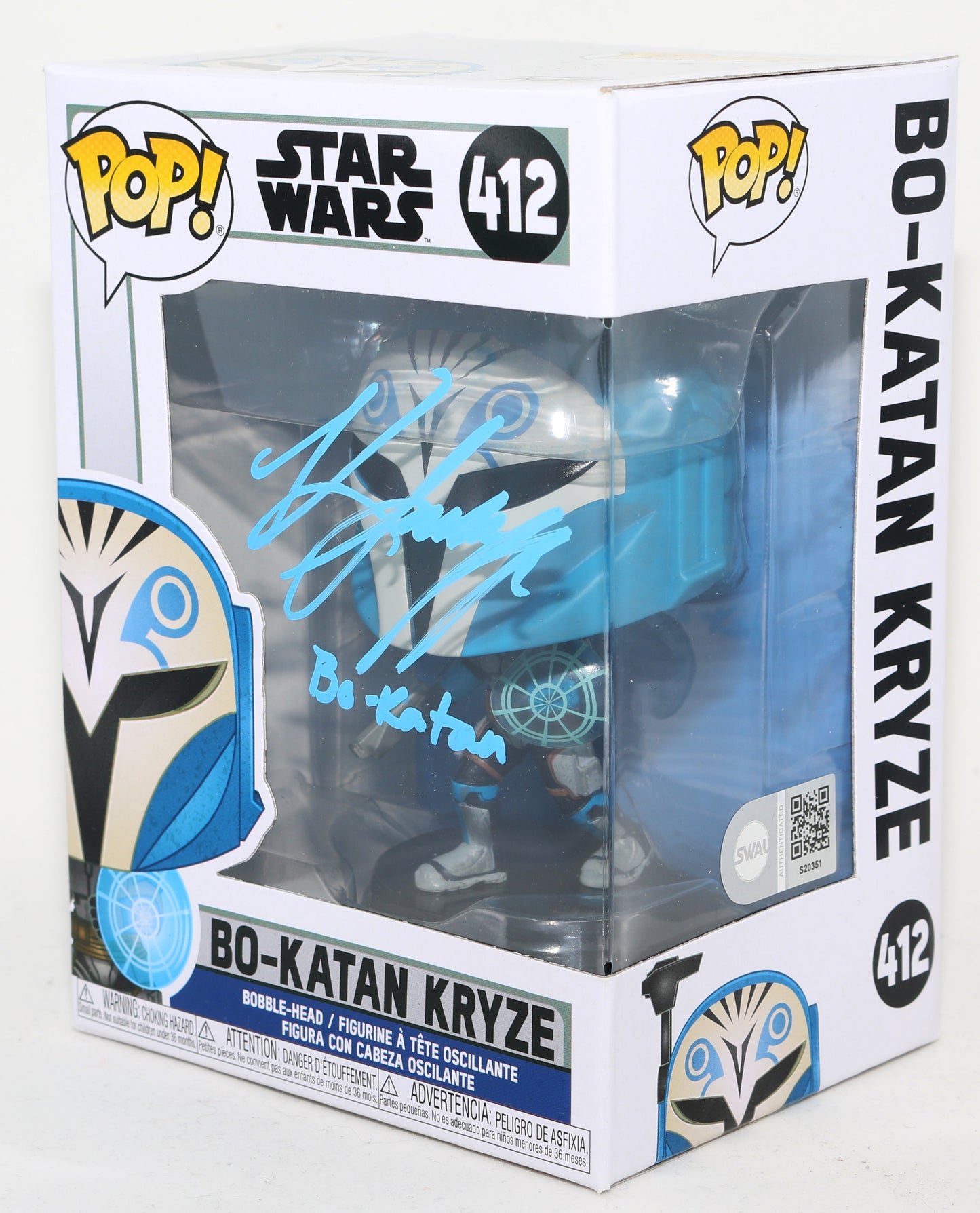 
                  
                    Katee Sackhoff as Bo-Katan Kryze in Star Wars: The Mandalorian (SWAU) Signed Funko POP! #412 with Character Name
                  
                