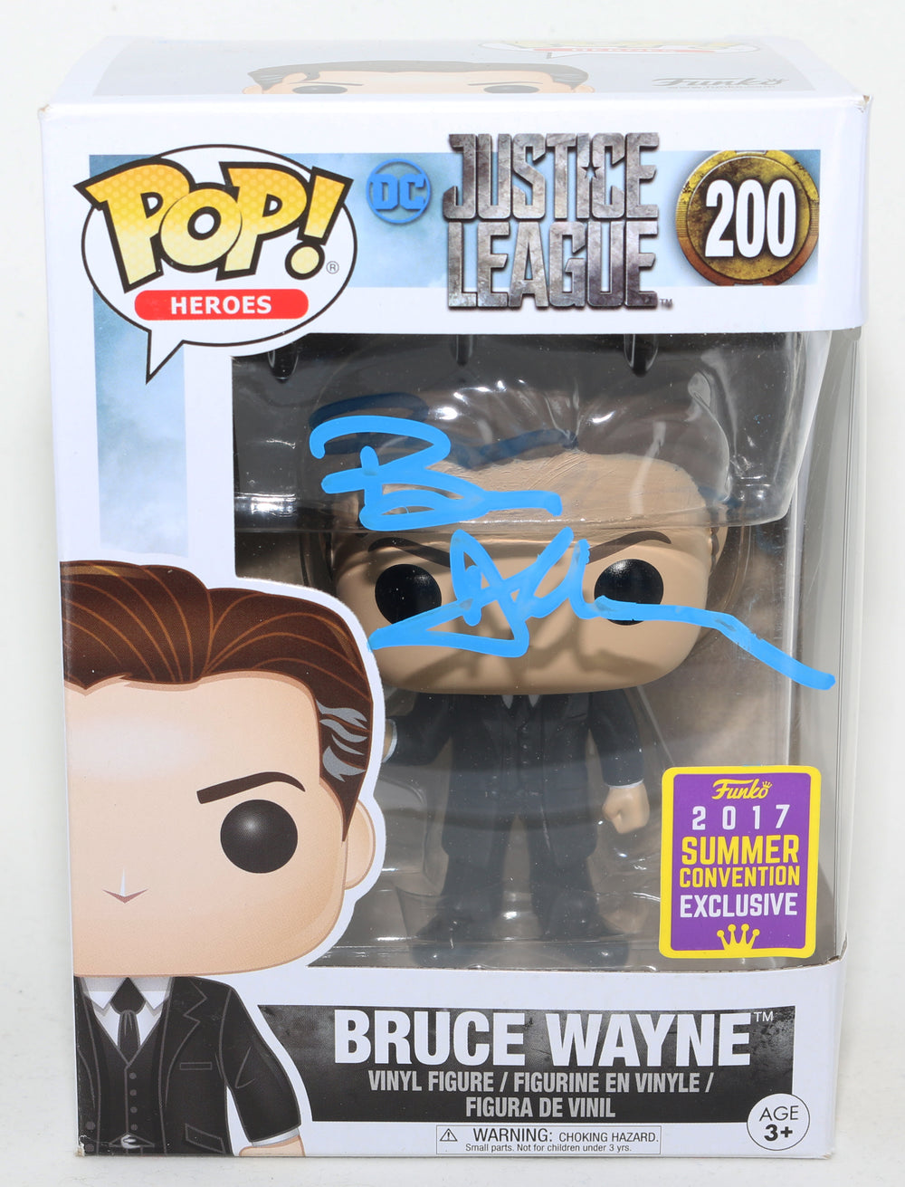 Ben Affleck as Bruce Wayne in Justice League 2017 Summer Convention Exclusive Signed Funko POP! #200