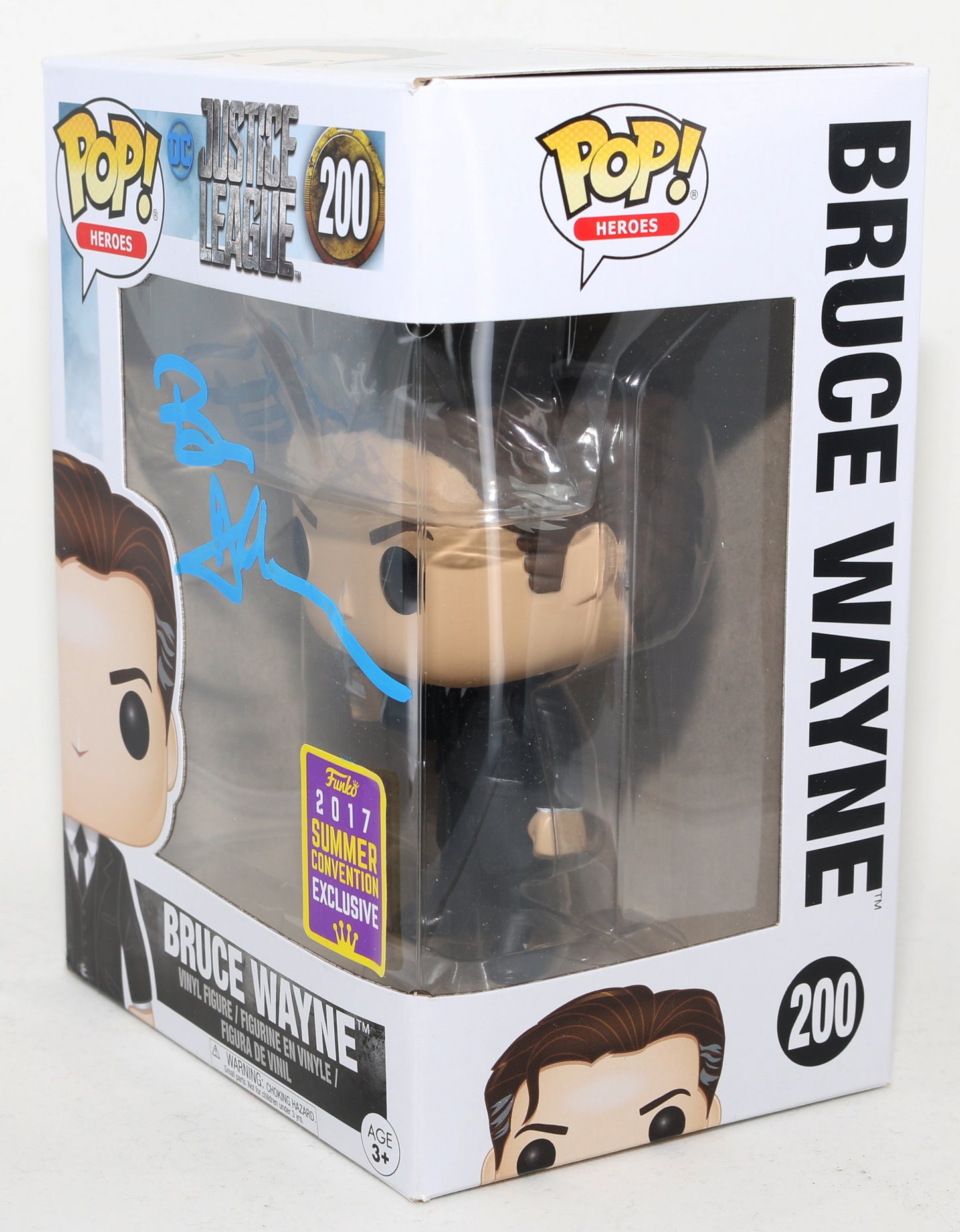 
                  
                    Ben Affleck as Bruce Wayne in Justice League 2017 Summer Convention Exclusive Signed Funko POP! #200
                  
                