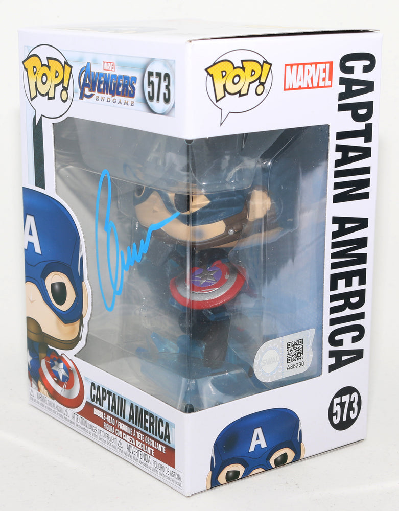 
                  
                    Chris Evans as Captain America in Avengers: Endgame (SWAU) Signed Funko POP! #573
                  
                
